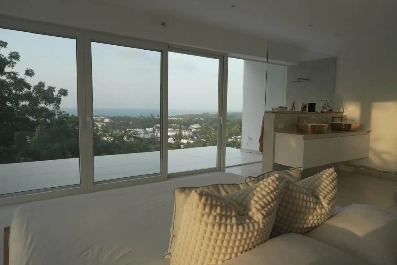 Master bedroom with ocean terrace