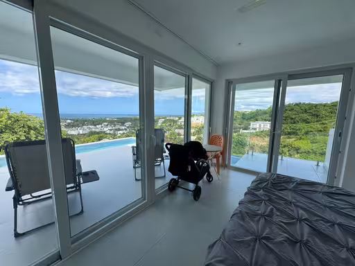 Ground floor terrace from drone