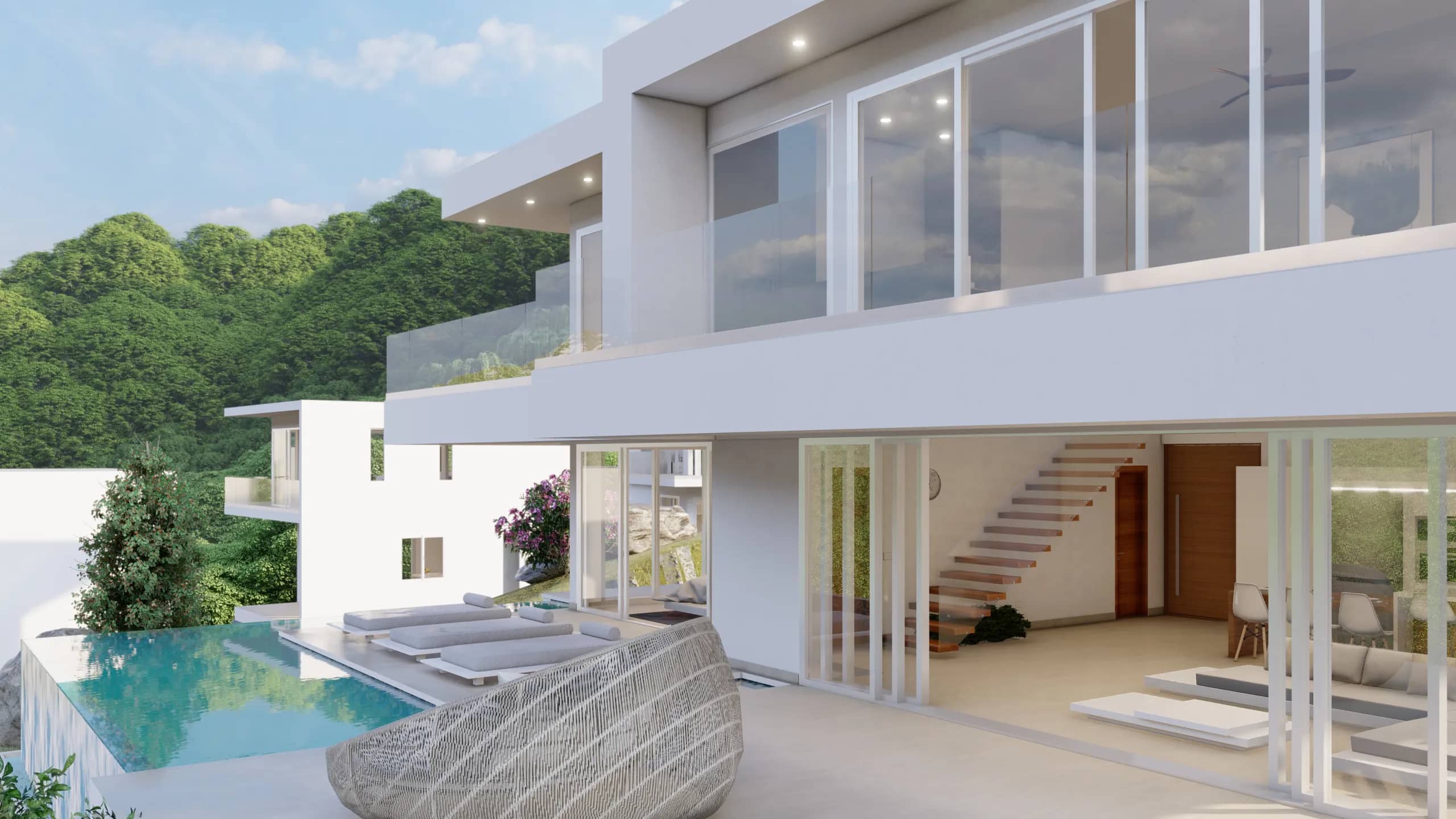 Villa 2 architectural render