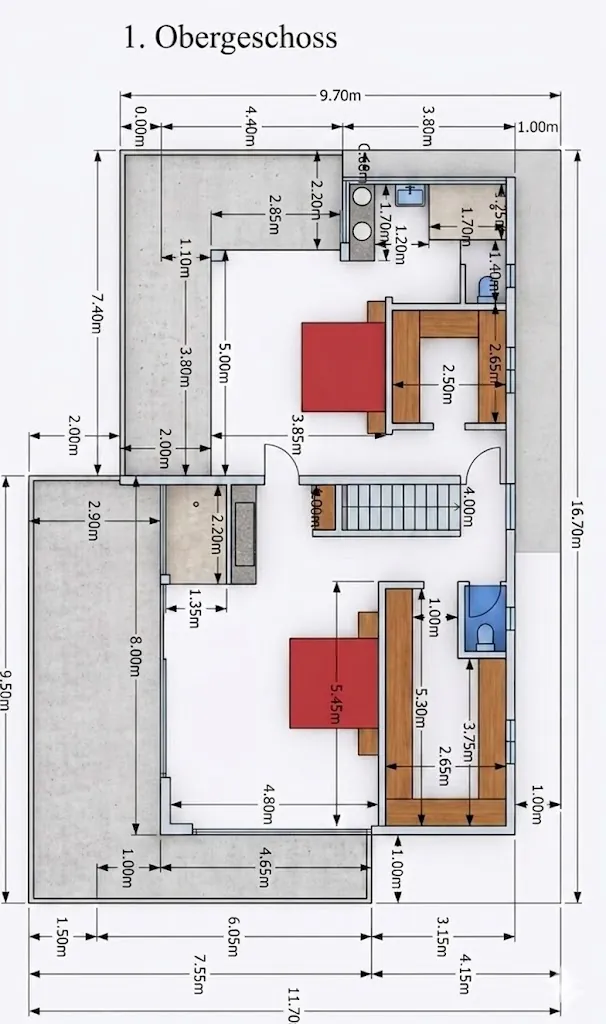 Upper floor plan (1.OG)